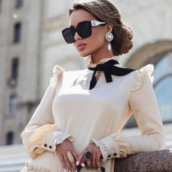 JIMMY CHOO NOEMI 09HT IR OVERSIZED SUNGLASSES NWT main image 13